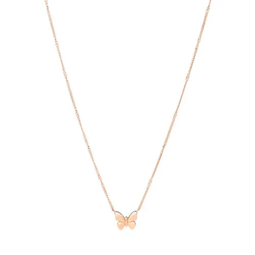 Dodo, girocollo farfalla oro rosa 9 kt