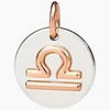 Dodo, charm zodiaco in argento ed oro rosa 9 k