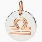 Dodo, charm zodiaco in argento ed oro rosa 9 k