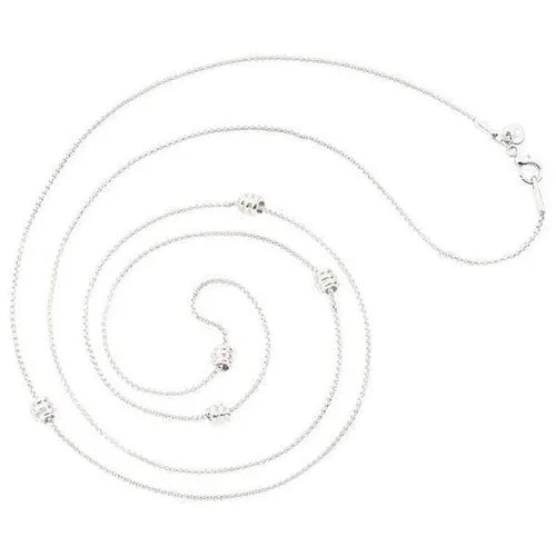Dodo, collana sautoir in argento, Nodo