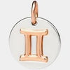 Dodo, charm zodiaco in argento ed oro rosa 9 k
