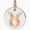 Dodo, charm zodiaco in argento ed oro rosa 9 k
