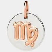 Dodo, charm zodiaco in argento ed oro rosa 9 k