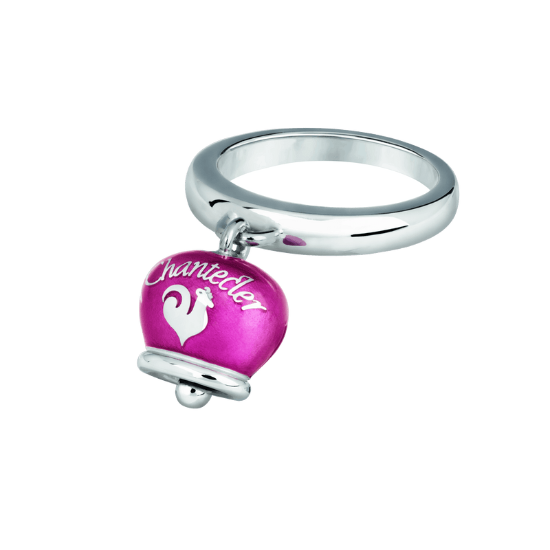 Chantecler anello campanella in argento cuori e lucchetto 40024