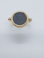 Bulgari, anello in oro giallo, Monete AN008814