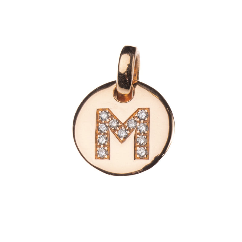 Ciondolo Lettera M Scintillante - Pendente Per Auto, Borsa O Tazza, Rosa, Regolabile - Foto 8