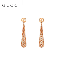 Gucci orecchini in oro rosa Diamantissima, YBD390041